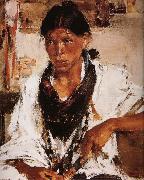 Nikolay Fechin Indian Boy oil on canvas